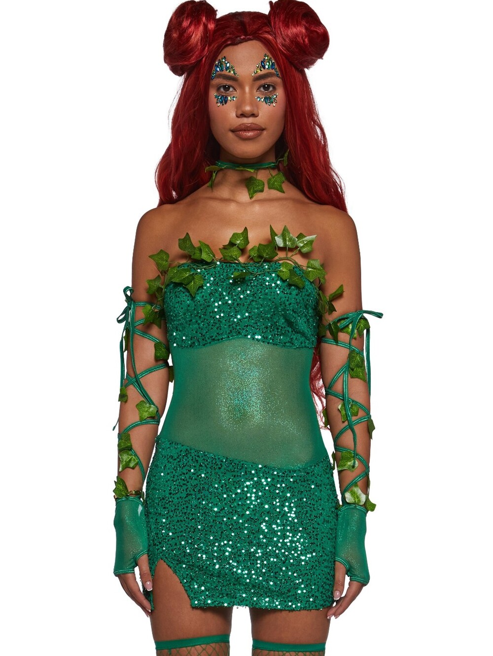 TOXIC VINES VILLAIN COSTUME TRICKZ N' TREATZ Dolls kill Poison Ivy Nwt Sz Small